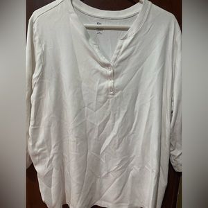 Plus size white blouse